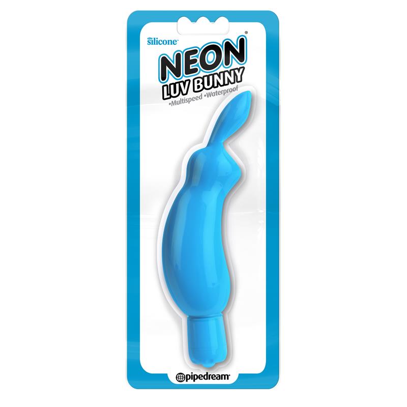 Neon Mini Vibrador Luv Bunny Azul - Imagen 2