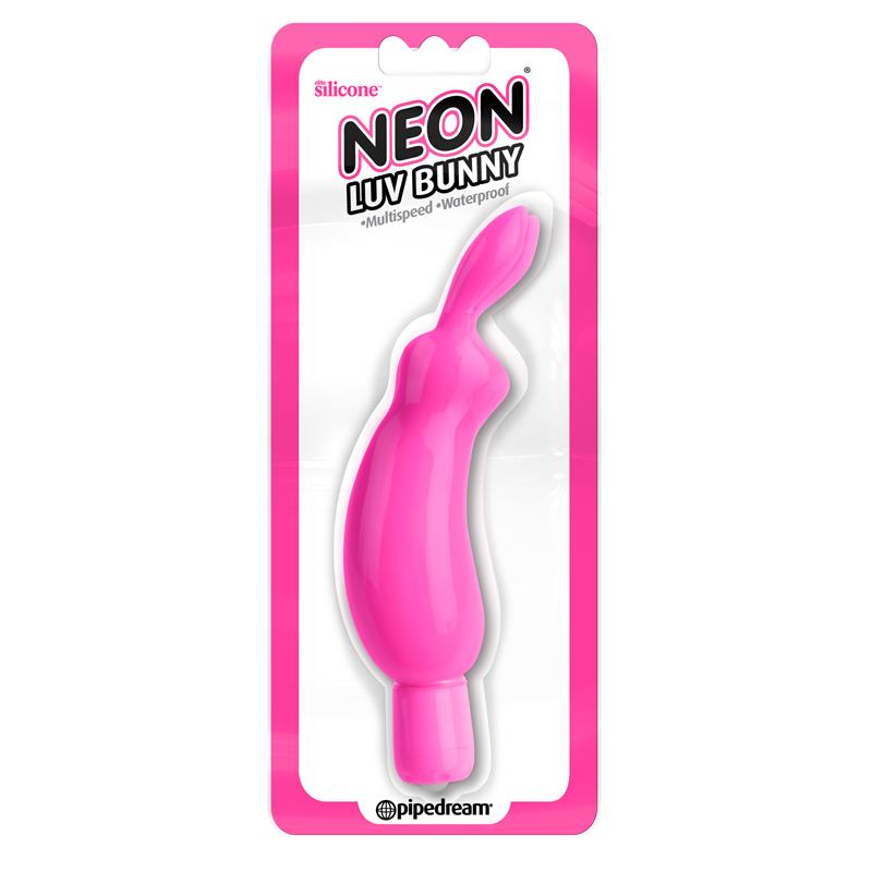 Neon Mini Vibrador Luv Bunny Rosa - Imagen 2