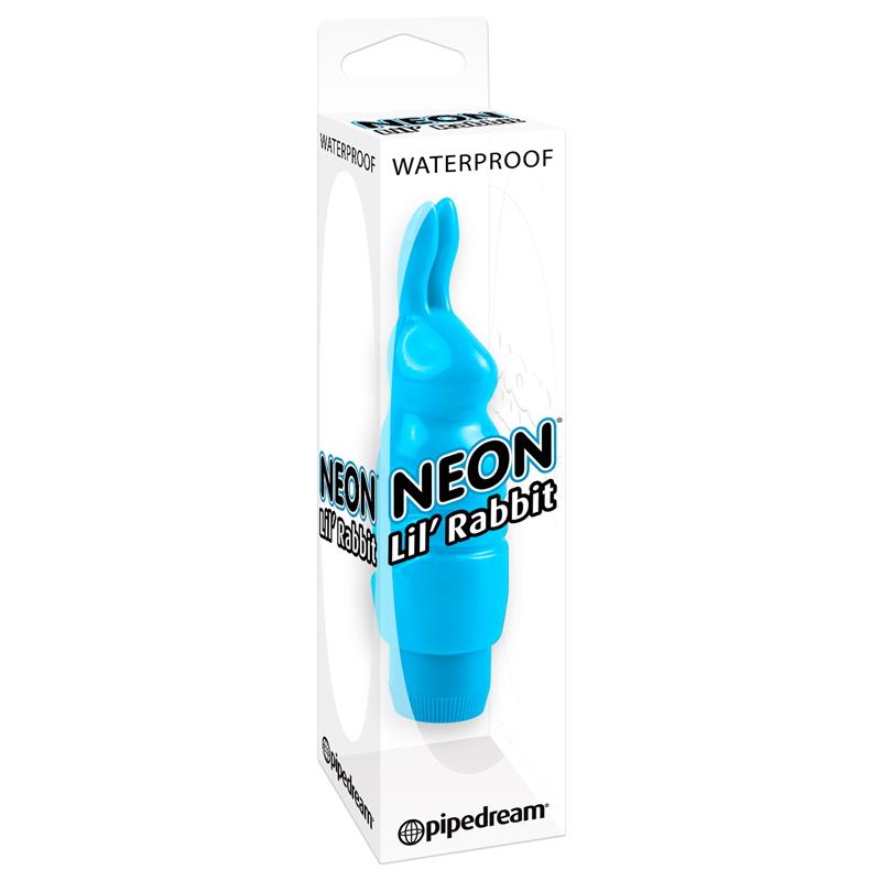 Neon Mini Vibrador Luv Touch Rabbit Azul - Imagen 2