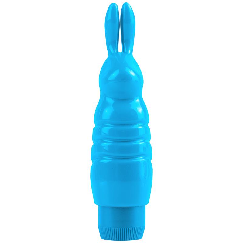 Neon Mini Vibrador Luv Touch Rabbit Azul