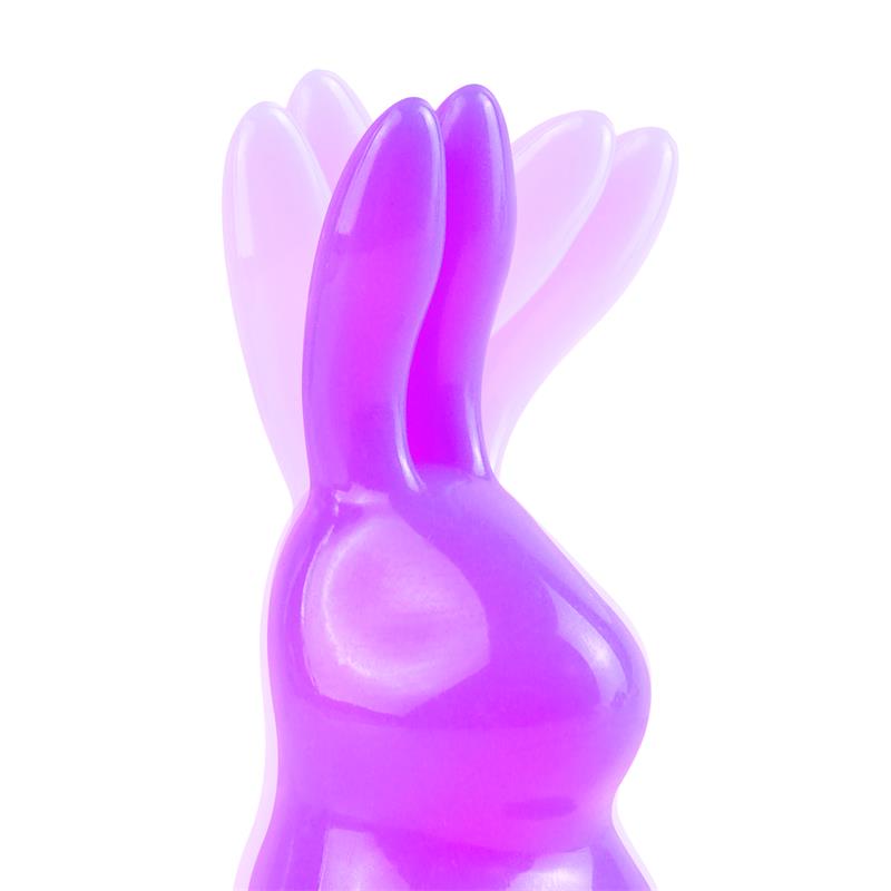 Neon Mini Vibrador Luv Touch Rabbit Púrpura - Imagen 3