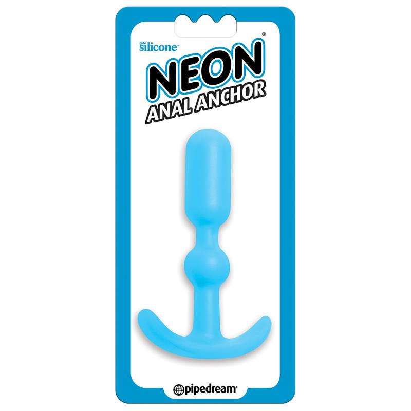 Neon Plug Anal Ancho Azul - Imagen 2