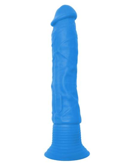 Neon Vibrador de Silicona Wall Banger Azul