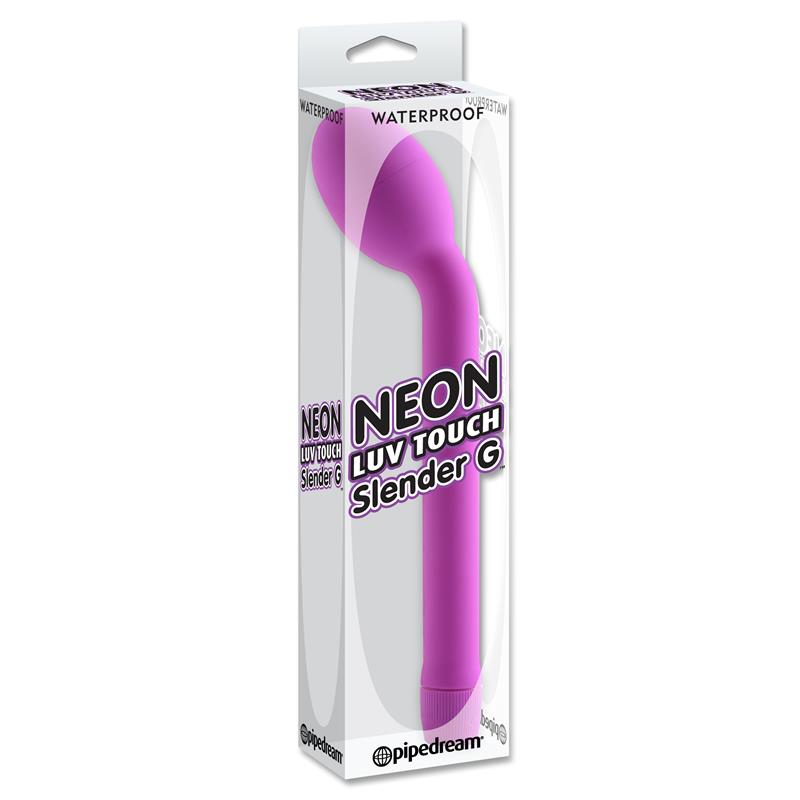 Neon Vibrador Luv Touch Slender Punto G Púrpura - Imagen 3