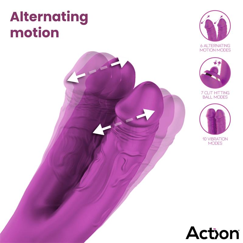 Nico Vibrador con Dildos Alternantes y Bola Percutora 4 Motores - Imagen 3