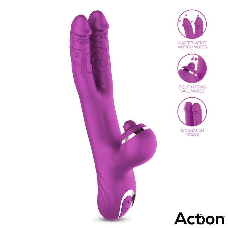 Nico Vibrador con Dildos Alternantes y Bola Percutora 4 Motores - Imagen 6