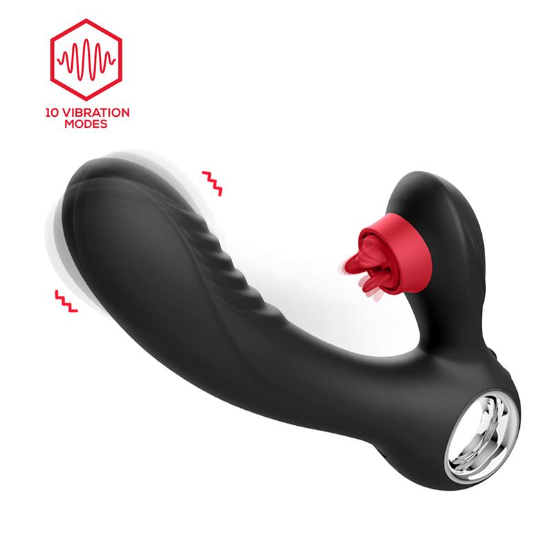 Niza Vibrador con Calor y Triple Lengua Estimuladora de Clítoris - Imagen 4