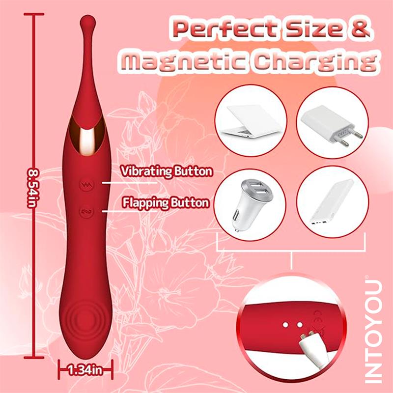Onax Estimulador Doble Vibrador de Punto y Doble Pulsación USB - Imagen 14