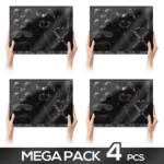 Pack de 4 Set Bondage 11 Piezas Negro