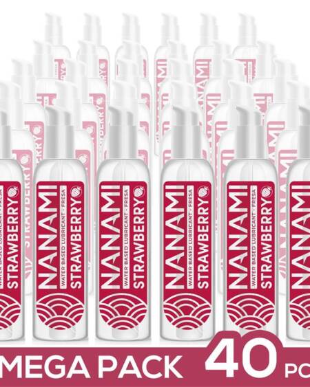 Pack de 40 Lubricante Base Agua Fresa 150 ml