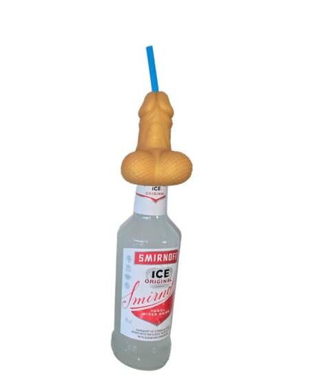 Pajita con Forma de Pene XXL para Botella de 360 ml Gold Edition