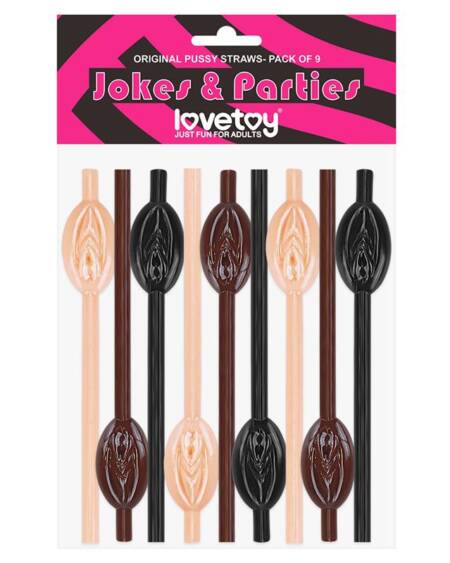 Pajita de Vagina Pack de 9