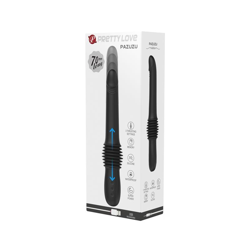 Pazuzu Vibrador con Thrusting USB Silicona - Imagen 9