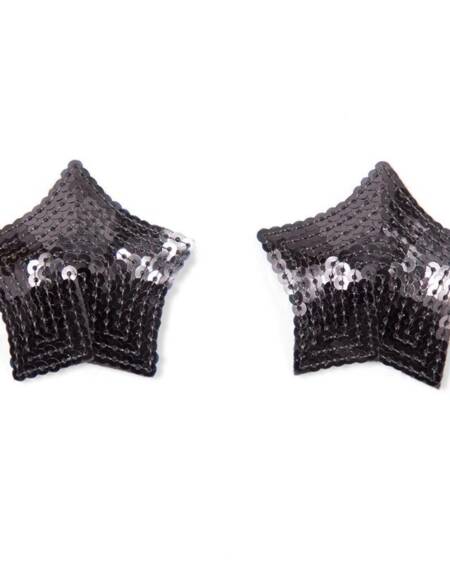 Pezoneras en Estrella con Lentejuelas Negras