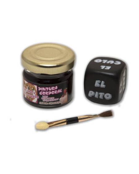 Pintura Chocolate + Pincel y Dado Posturas