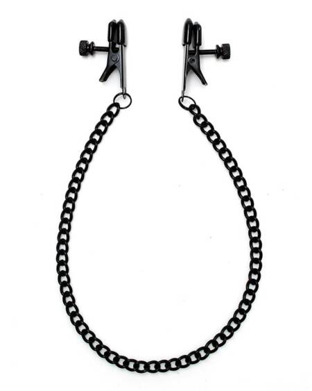 Pinzas para Pezones con Cadena Color Negro