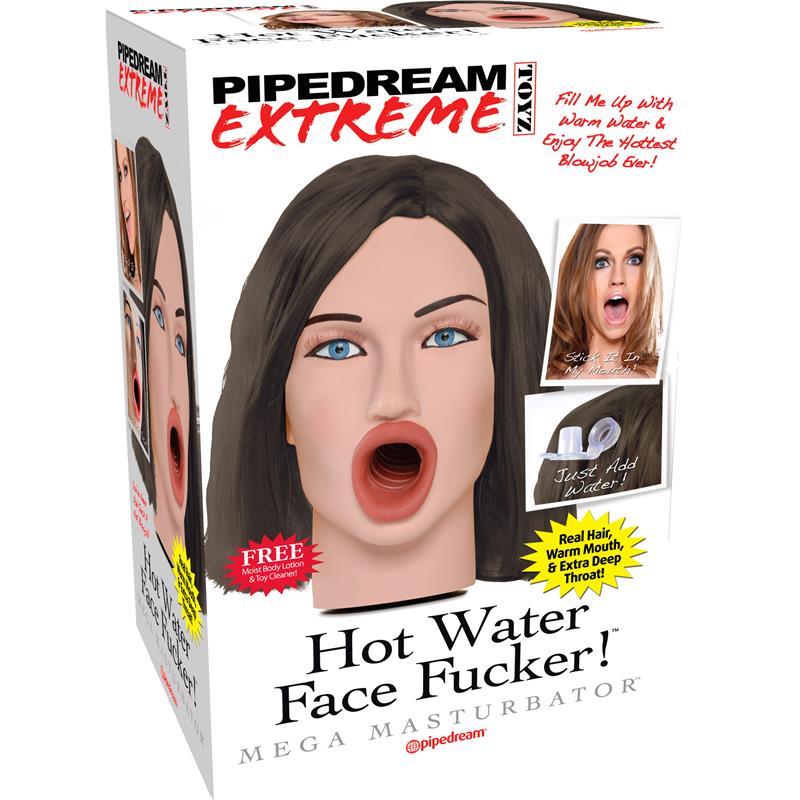 Pipedream Extreme Toyz MAsturbador de Agua Caliente Hot Water Face Fucker! Morena - Imagen 2