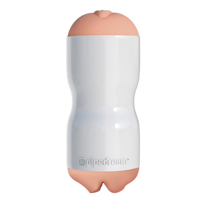 Pipedream Extreme Toyz Masturbador Tight Grip Pussy & Mouth Color Blanco - Imagen 3