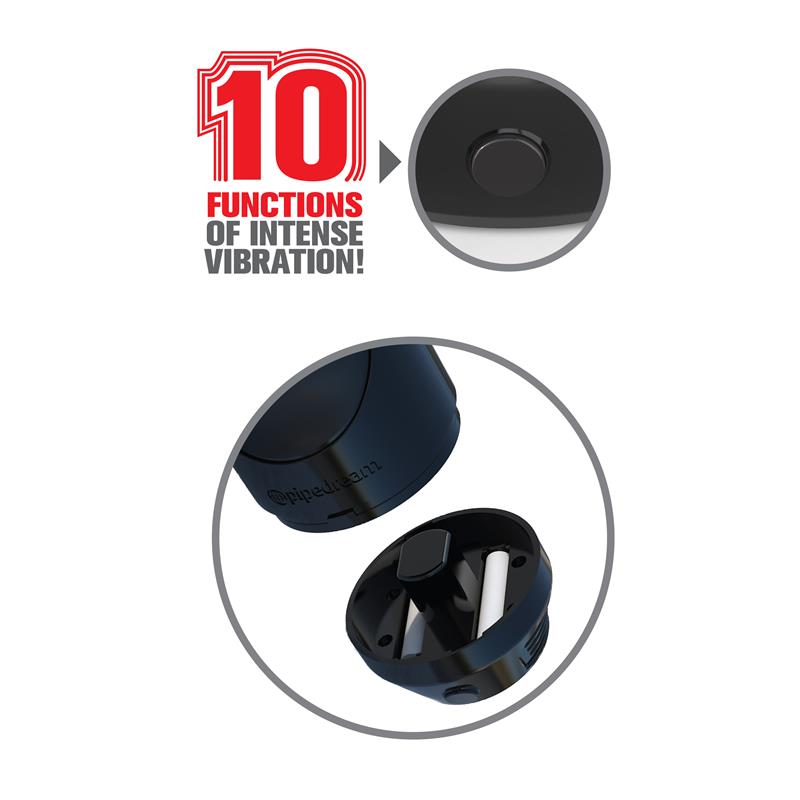 Pipedream Extreme Toyz Masturbador Vibrador Mega Grip - Imagen 6