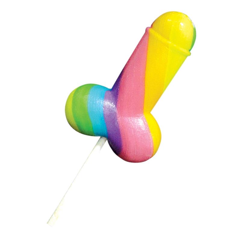 Piruleta Forma de Pene Multicolor - Imagen 2