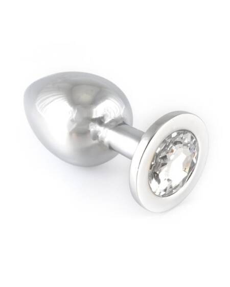 Plug Anal Acero Inoxidable Transparente