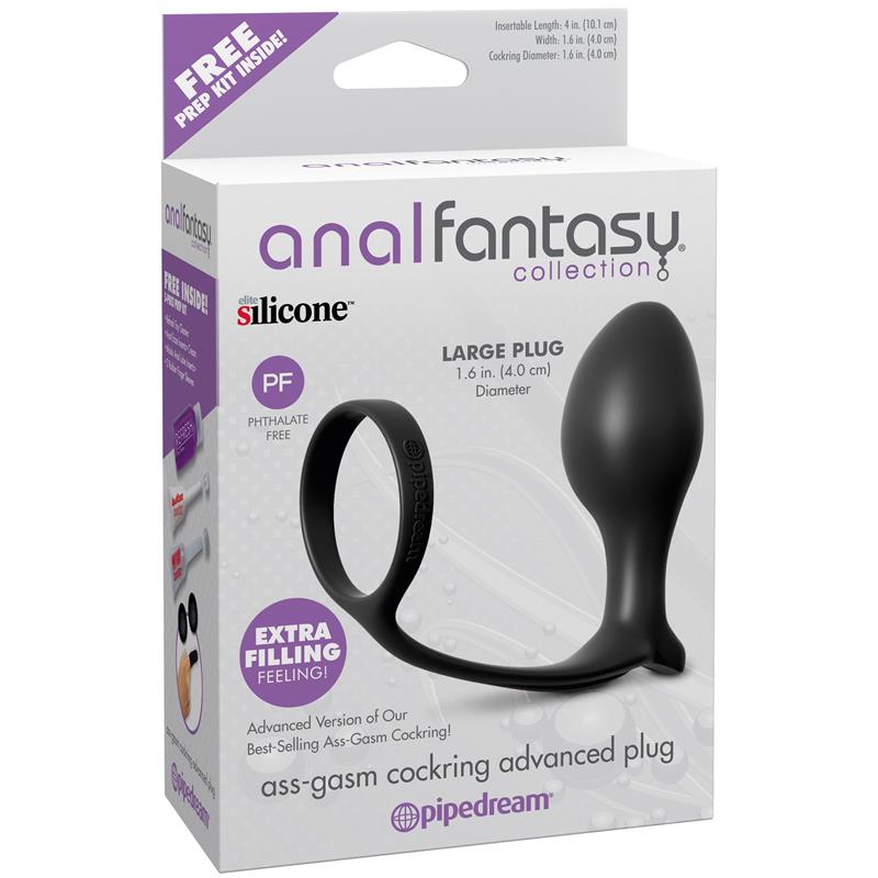 Plug Anal Ass-Gasm Advanced Plug Negro - Imagen 6