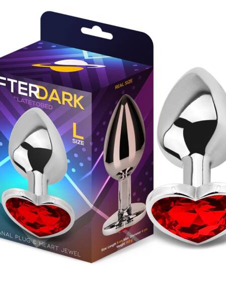 Plug anal Base Corazón Red Scarlet Talla L