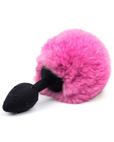 Plug Anal con Pompón Rosa Talla S