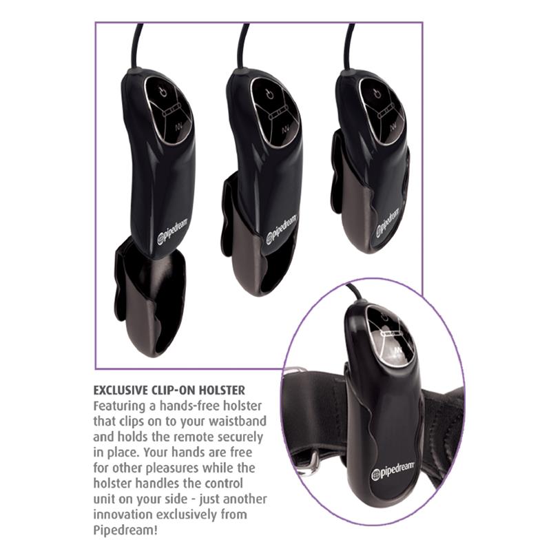 Plug Anal con Vibración y Control Remoto Negro - Imagen 2