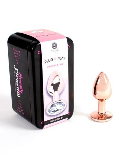 Plug Anal de Metal Rose Gold Talla S