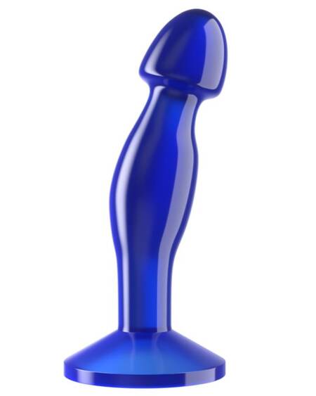 Plug Anal Flawless Azul Transparente 6.5