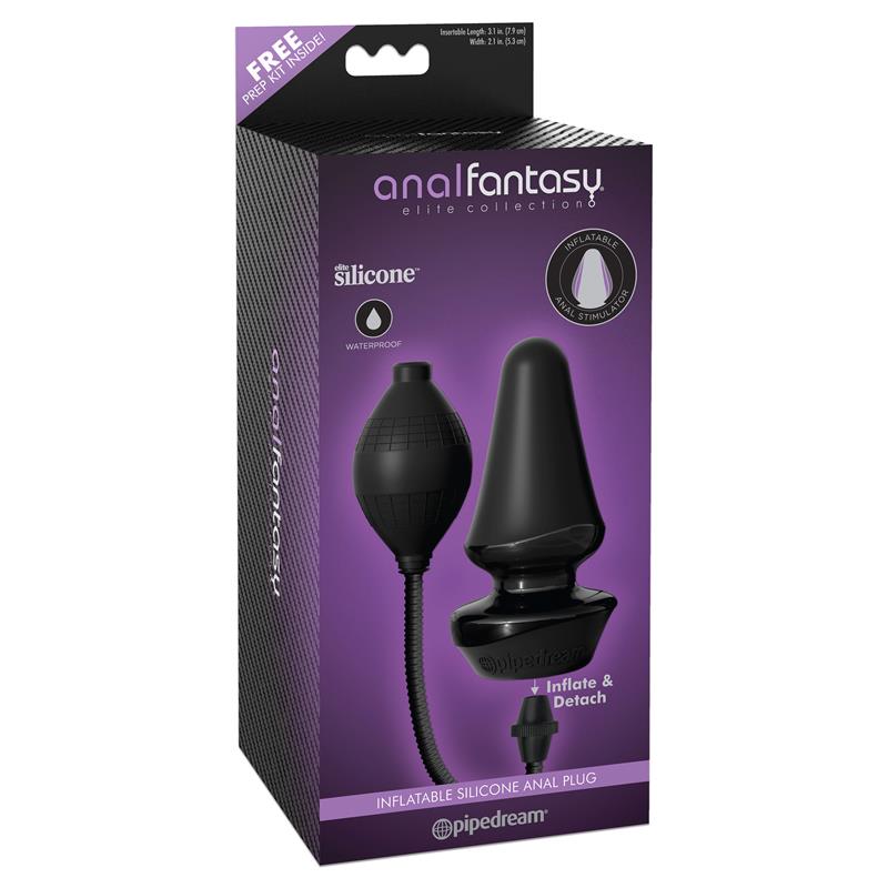 Plug Anal Inflable Color Negro - Imagen 2