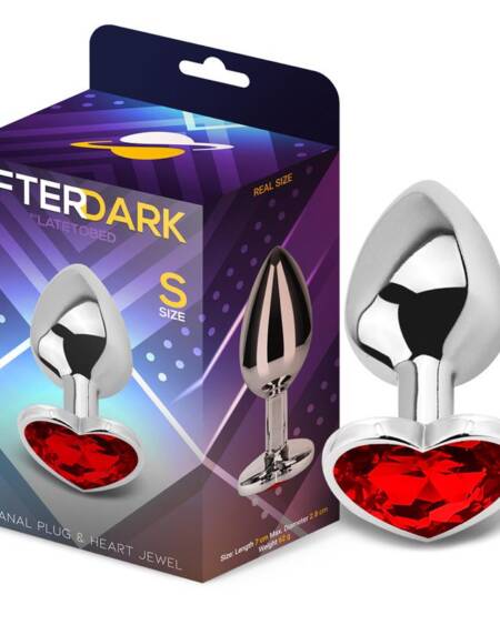 Plug Anal Joya de Corazón Red Scarlet Talla S