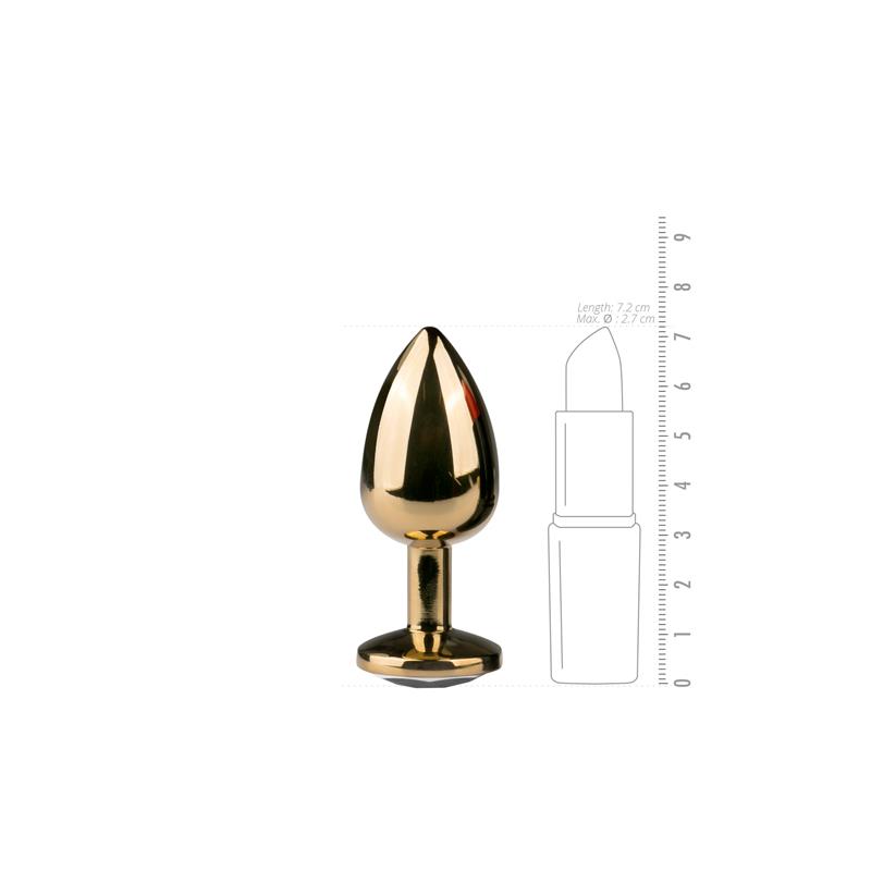 Plug con Cristal Transparente  No. 1 - Dorado - Imagen 3