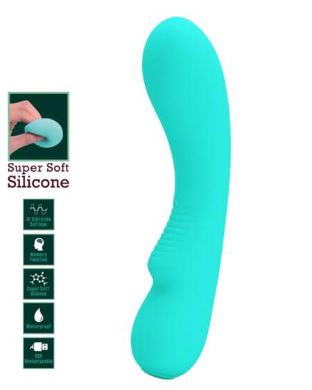 Prescott Vibrador USB Silicone Verde