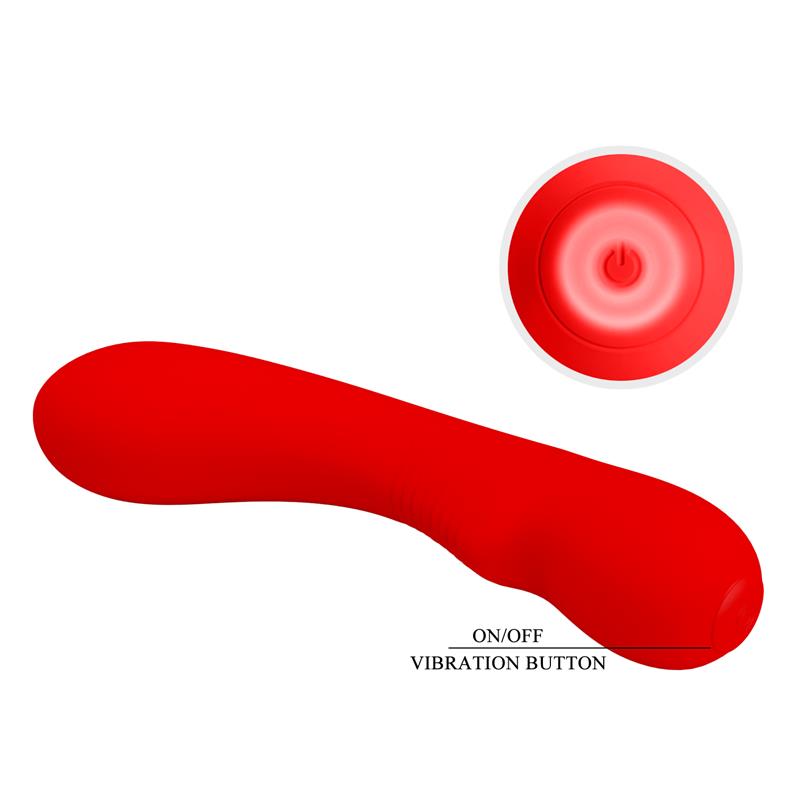 Prescott Vibrasor USB Silicona Rojo - Imagen 9
