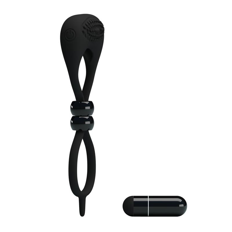 Pretty Love Anillo Vibrador Locker Color Negro - Imagen 2