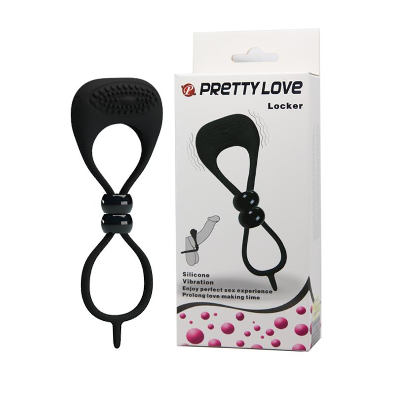 Pretty Love Anillo Vibrador Locker Color Negro - Imagen 7