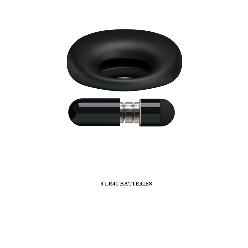 Pretty Love Anillo Vibrador Trap Color Negro - Imagen 7