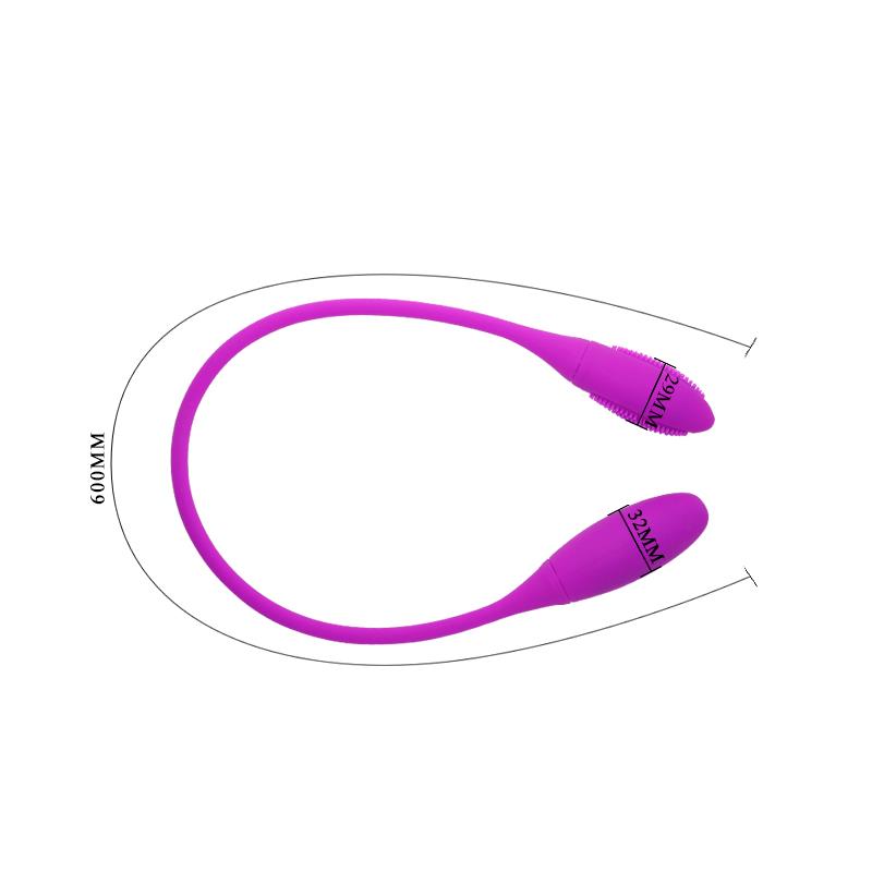 Pretty Love Huevos Vibradores Snaky Vibe Color Púrpura - Imagen 5