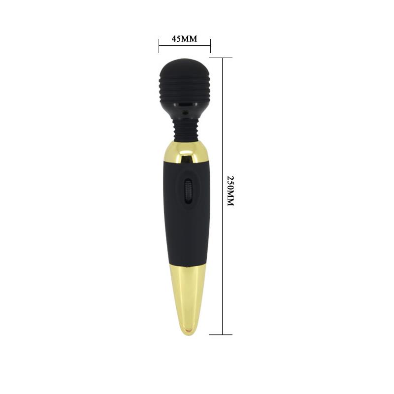 Pretty Love Masajeador Power Wand Negro y Dorado - Imagen 5