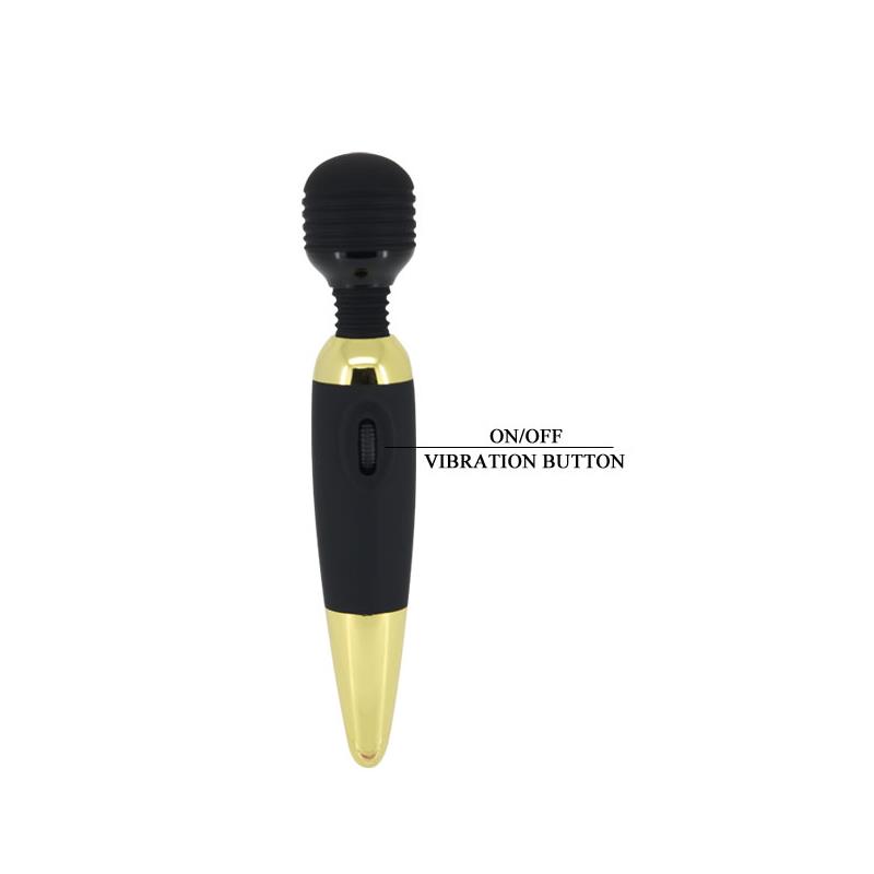 Pretty Love Masajeador Power Wand Negro y Dorado - Imagen 6