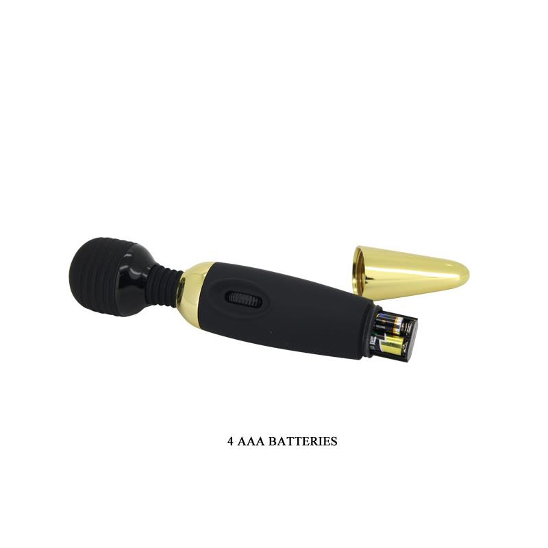 Pretty Love Masajeador Power Wand Negro y Dorado - Imagen 7