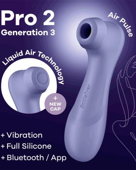 Pro 2 Genera 3 Liquid Air Technology Succión y Vibración APP Connect Lilac