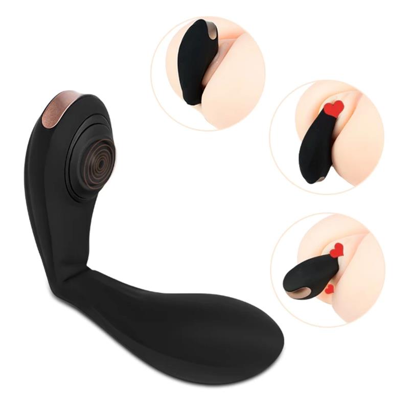 Pulsar Vibrador con Pulsación y Esqueleto Articulado Silicona USB - Imagen 9