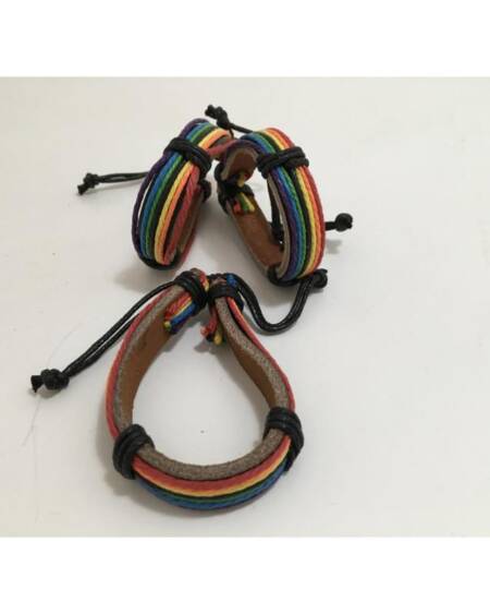 Pulsera Redonda Grande con Bandera LGBT+