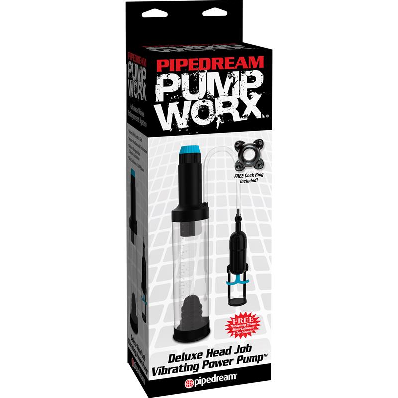 Pump Worx Succionador Vibrador Deluxe Head Job Color Negro - Imagen 3