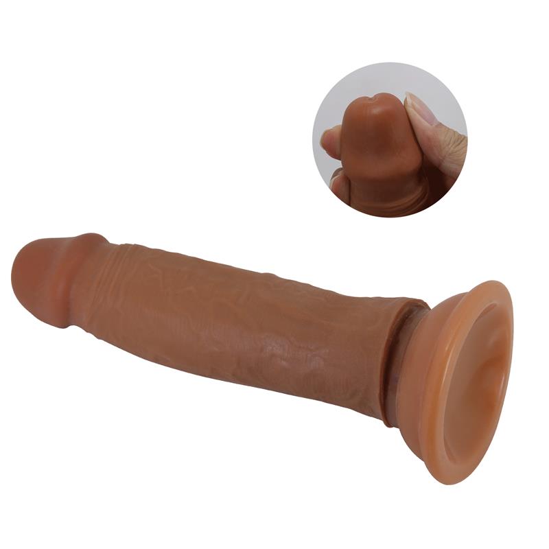 Quentin Dildo con Piel Deslizante-Retractil 18.4 cm - Imagen 6