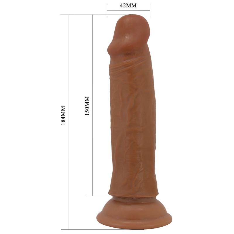 Quentin Dildo con Piel Deslizante-Retractil 18.4 cm - Imagen 7