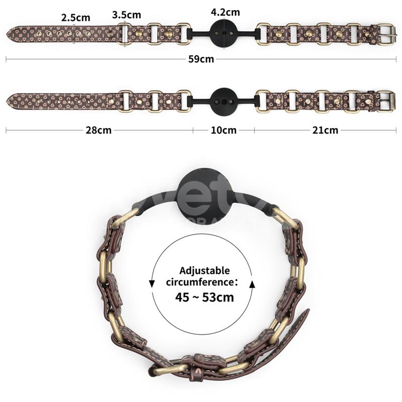 Rebellion Reign Mordaza de Bola de Silicona Transpirable - Imagen 13